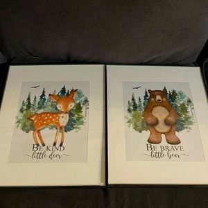 Nursery pictures. Woodland themed.